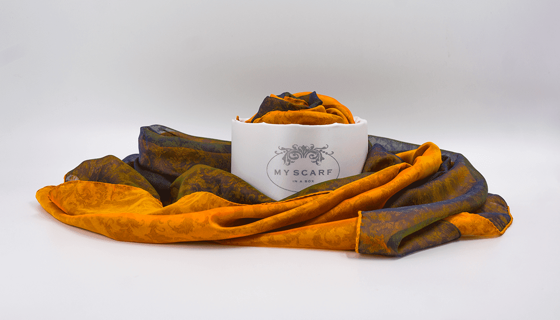 MY SCARF IN A BOX DREAMSCAPES - AGRIGENTO LUXURY SILK SCARF
