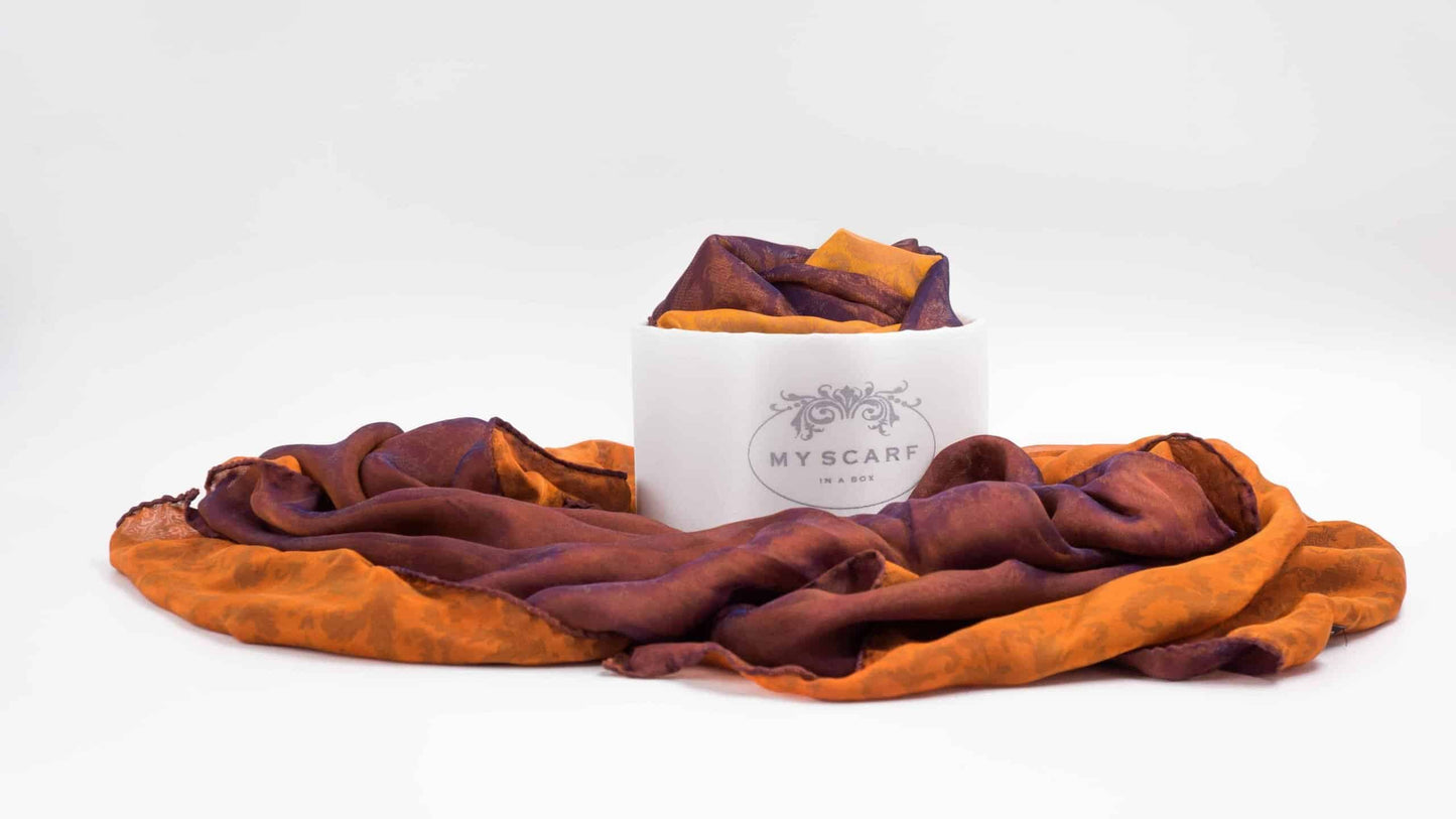 MY SCARF IN A BOX DREAMSCAPES - ROMA LUXURY SILK SCARF