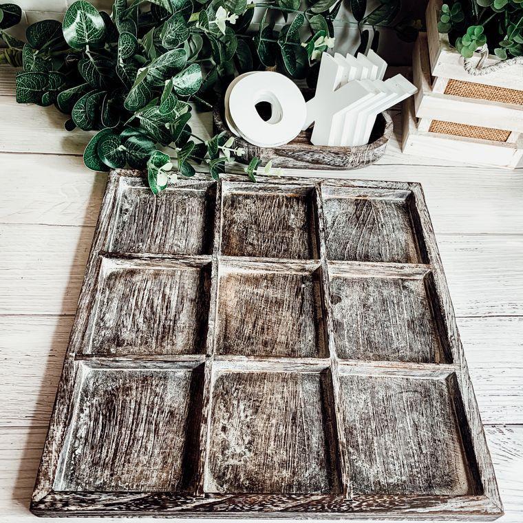 TIC TAC TOE COTTAGE & FARMHOUSE TABLETOP DECOR PIECE