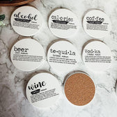 FUNNY DICTIONARY QUOTES COASTER SET (Set of 4)