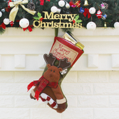 CHARACTER CHRISTMAS STOCKING (CHOICE OF SNOWMAN, ELK, OR SANTA CLAUS)