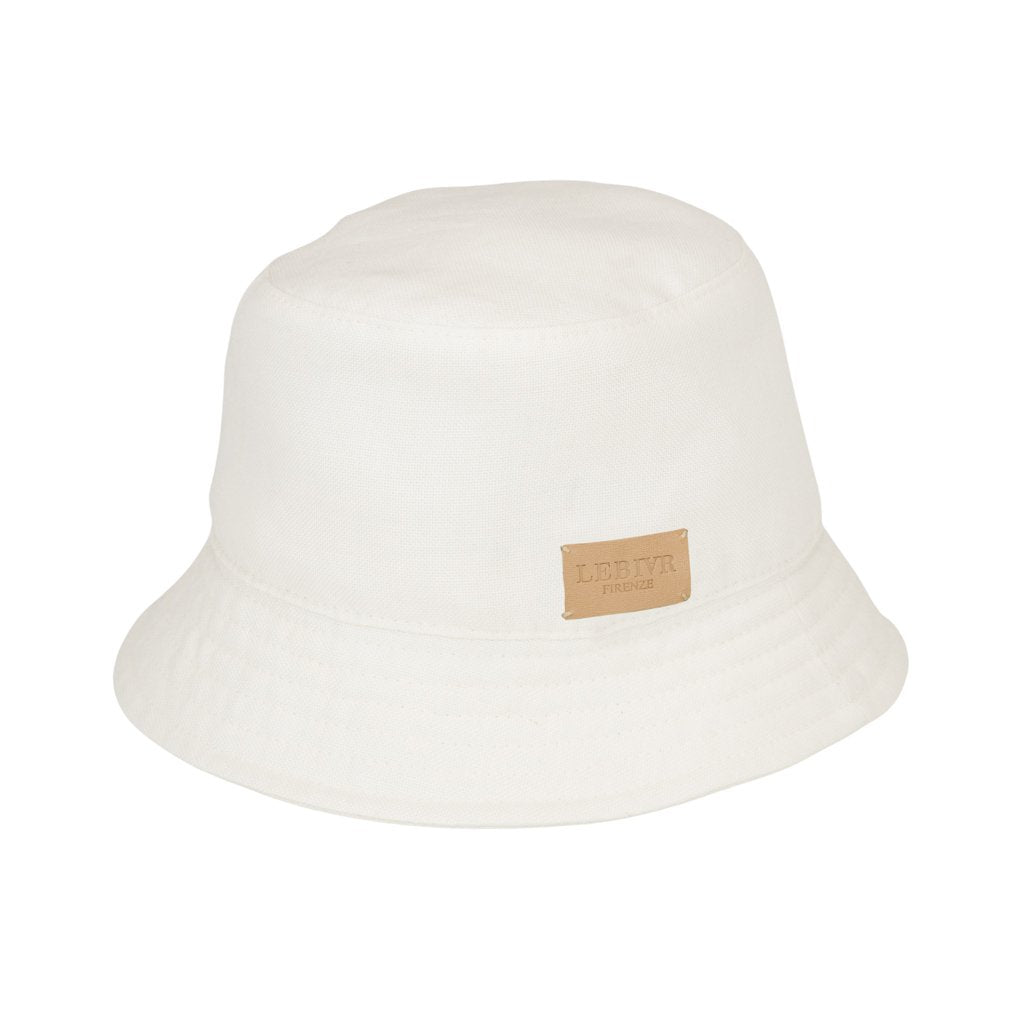 LEBIAR FRANCA NETTLE WHITE BUCKET HAT