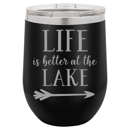 “LIFE IS BETTER AT THE LAKE” 12 OZ. WINE MUG