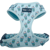 “PUPSHAKE BLUE” DOG & CAT ADJUSTABLE HARNESS