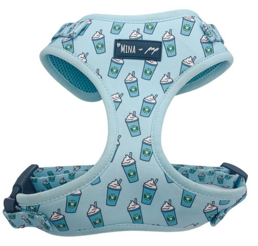 “PUPSHAKE BLUE” DOG & CAT ADJUSTABLE HARNESS