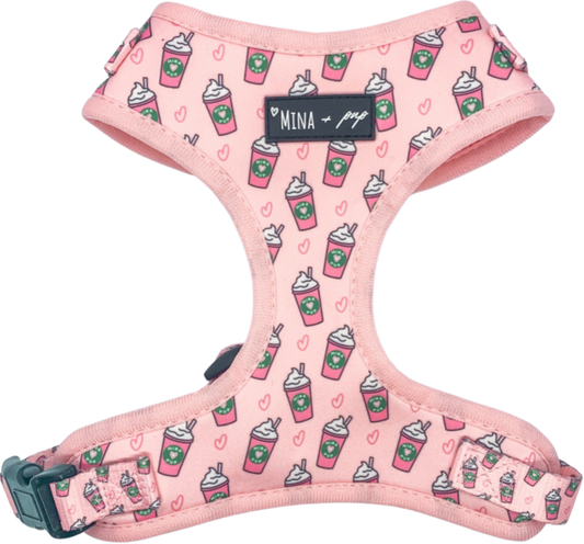 “PUPSHAKE PINK” ADJUSTABLE DOG & CAT HARNESS