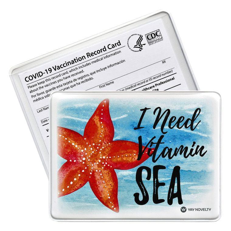 VACCINATION CARD PROTECTOR – I NEED VITAMIN SEA