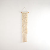 WHITE MACRAME WALL HANGING