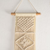 WHITE MACRAME WALL HANGING