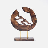 HAND CARVED WOODEN TABLETOP DÉCOR - BOULDER